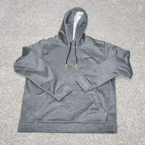 Eddie Bauer Men's medium gray hoodie with draw strings